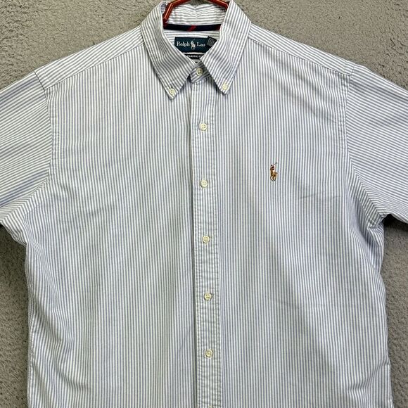Ralph Lauren Other - Ralph Lauren Blue and White Striped Casual Button Down Shirt